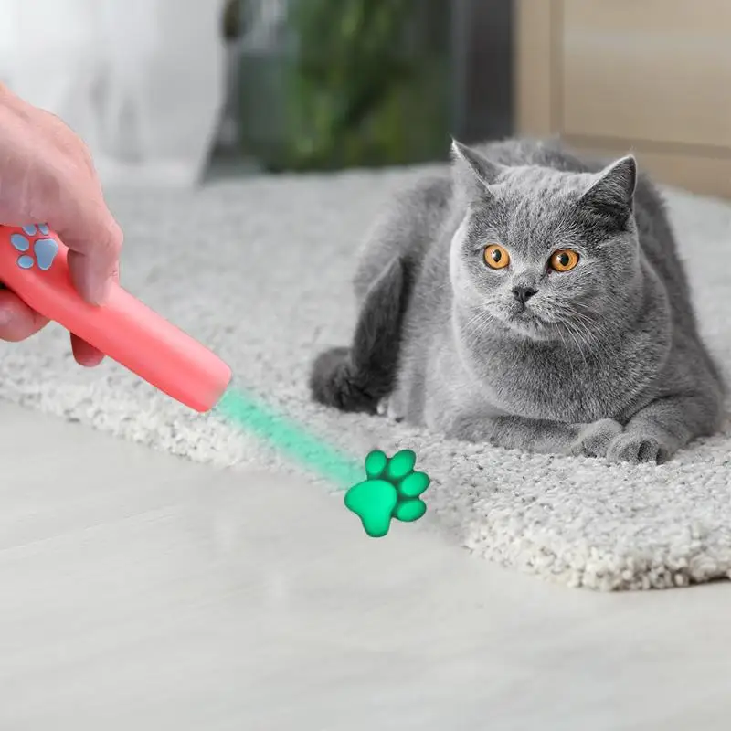 Светодиодный лазерный котёнок Кот Игрушка указатель светильник ручка