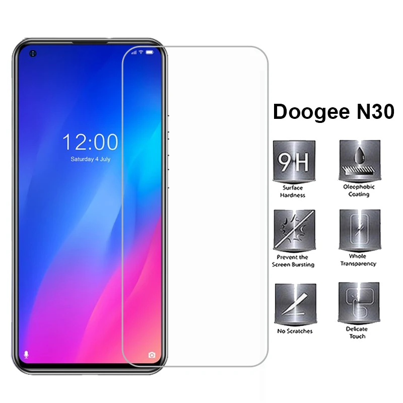 Для Cristal Doogee N30 Закаленное стекло протектор 9D Защитная пленка для экрана N 30 Pelicula de
