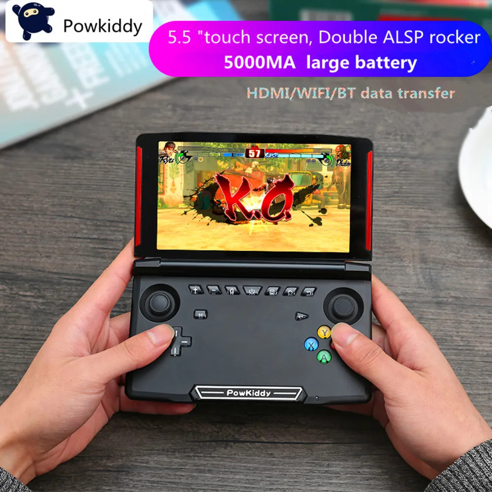 Powkiddy X18 Andriod портативная игровая консоль 5,5 дюймов 1280*720 экран MTK 8163 четырехъядерный 2 Гб ОЗУ 32 Гб ПЗУ видео Портативный игровой плеер