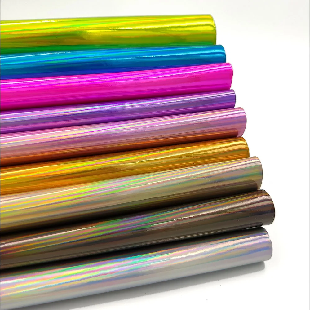 A4 20*30cm Laser Iridescent Mirrored Faux PU Leather Sewing Fabric Sheets For Bag Dress Craft Cloth DIY Bow Earring Material | Дом и сад