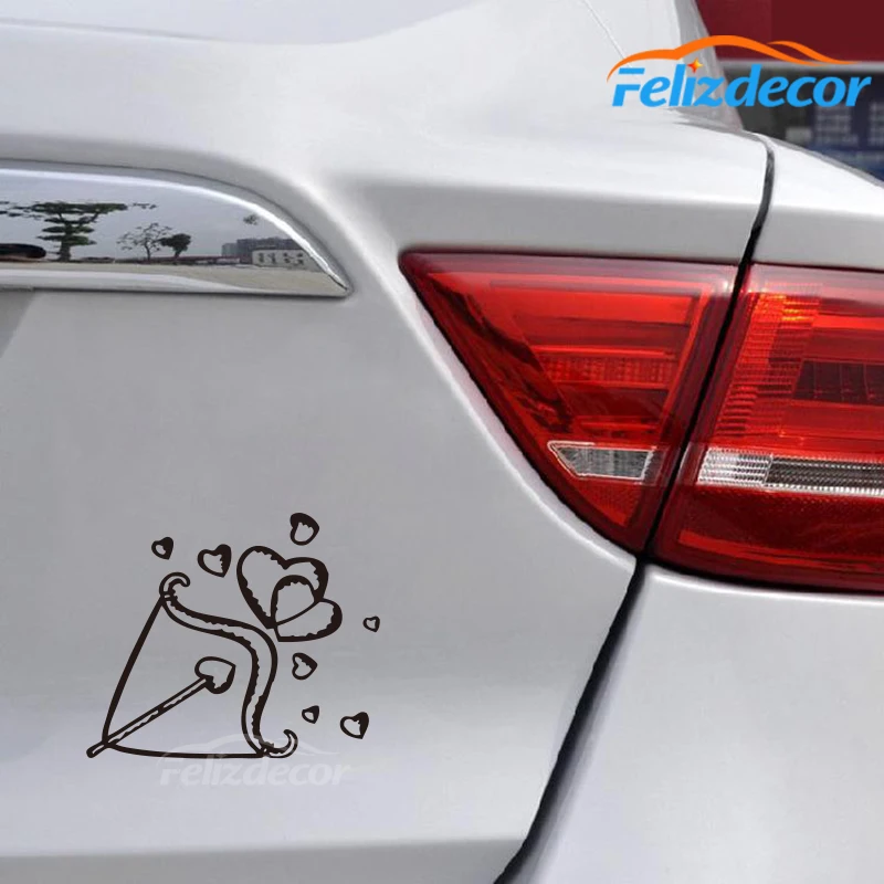 Купидона Сердце символизирует любовь высечки Виниловая пленка для оклеивания