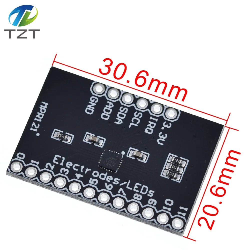 Коммутационная плата TZT MPR121 V12 для Arduino емкостный сенсорный модуль контроллера