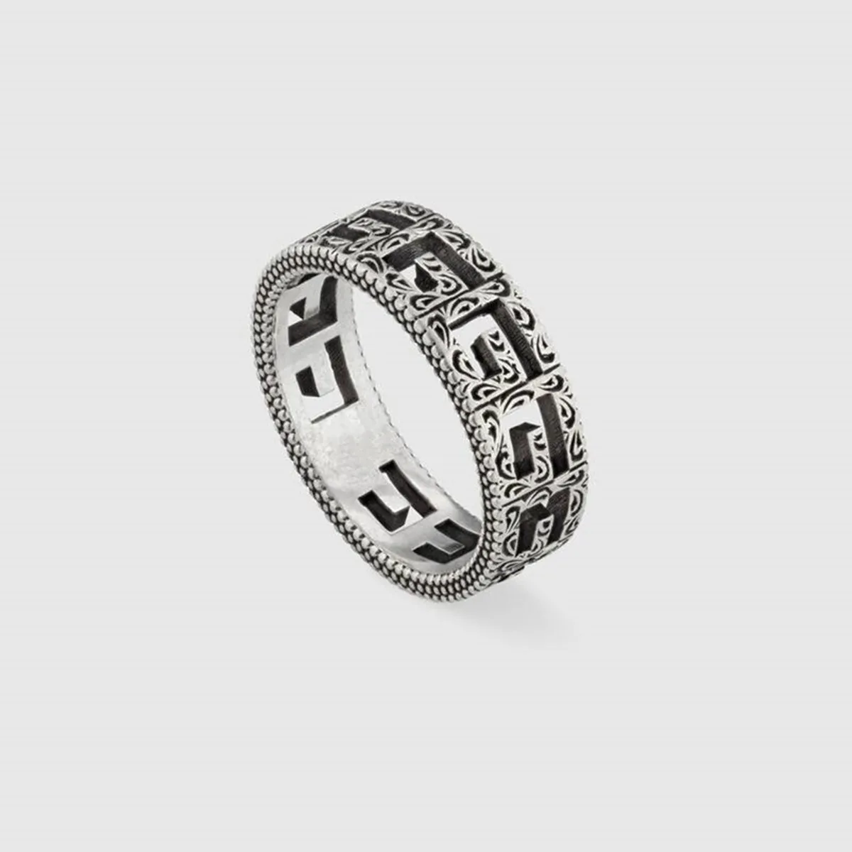 

Summer, gentleman, restore ancient ways classic G letter sterling silver ring, new, jewelry