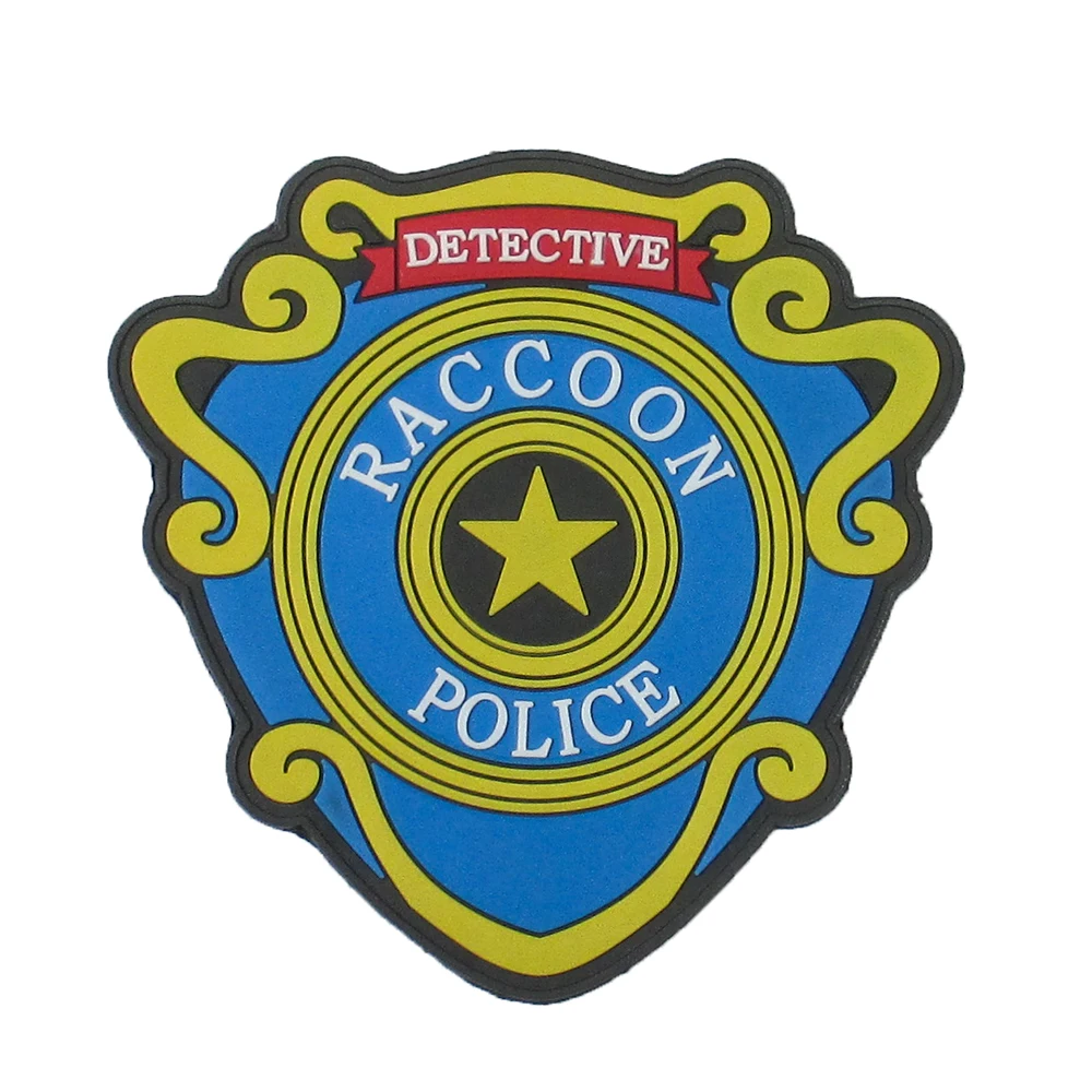 

3D PVC Patch Umbrella STARS Reccoon Police Hook and Loop