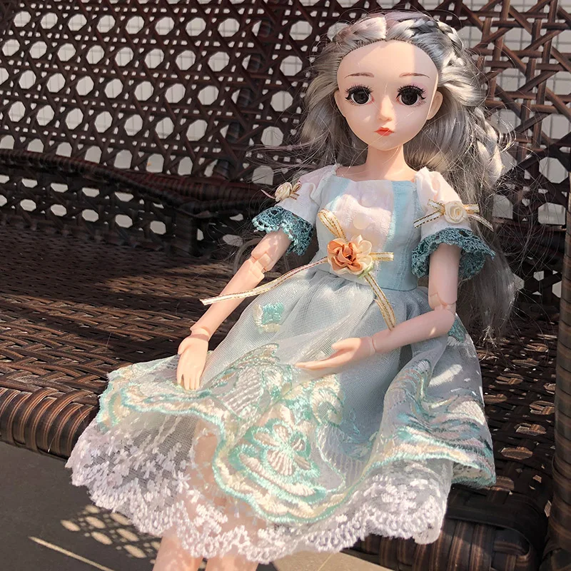 Куклы-шарниры с модным аксессуаром 1/4 BJD 45 см 26 наряд обувь парик волосы макияж