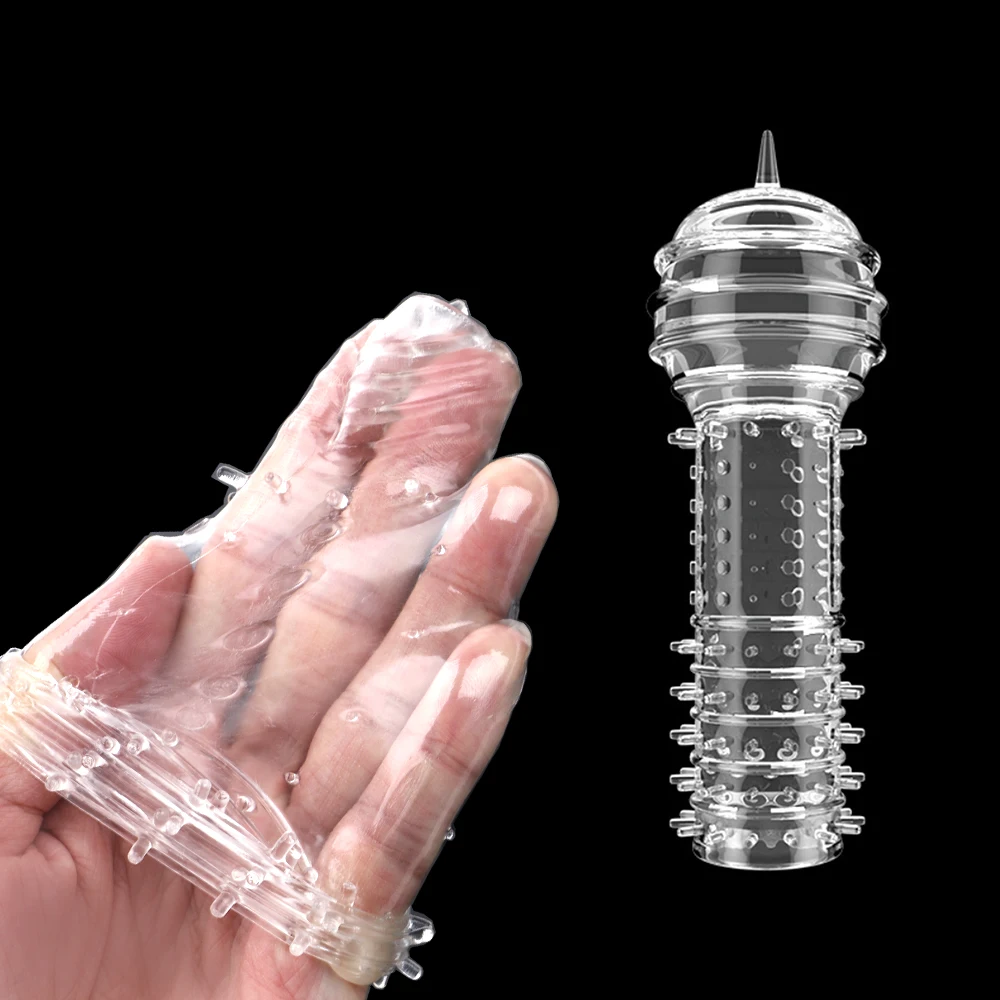 1/5pcs Spikes Condoms Penis Extender Enlargement Sleeve Sex Toys for Men Cock Ring Reusable Adult Products Couples Tools Erotic | Красота и
