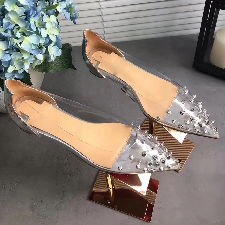 Женские свадебные туфли лодочки на высоком каблуке со стразами модные дизайнерские вечерние пикантная