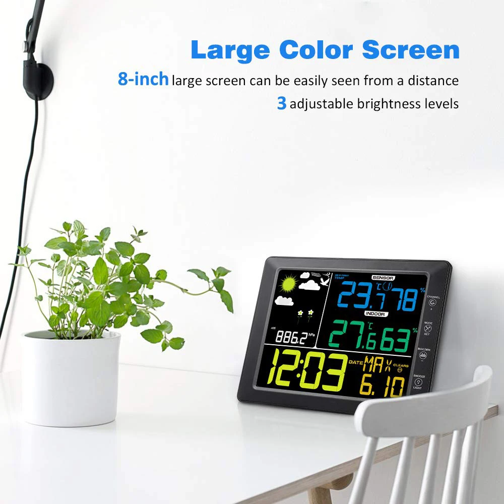 Беспроводная метеостанция Уличный Термометр в помещении и на улице с