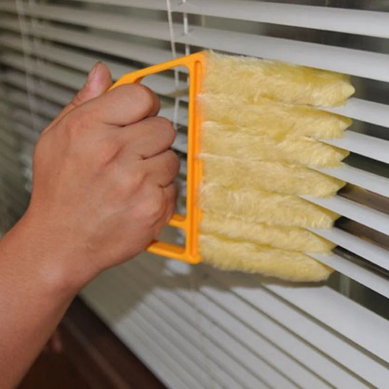 

Venetian Blind Cleaning Brush,Cleaning Brush,Removable And Washable To Clean The Vent- Yellow/13.5*16cm Households Cleaning Tool