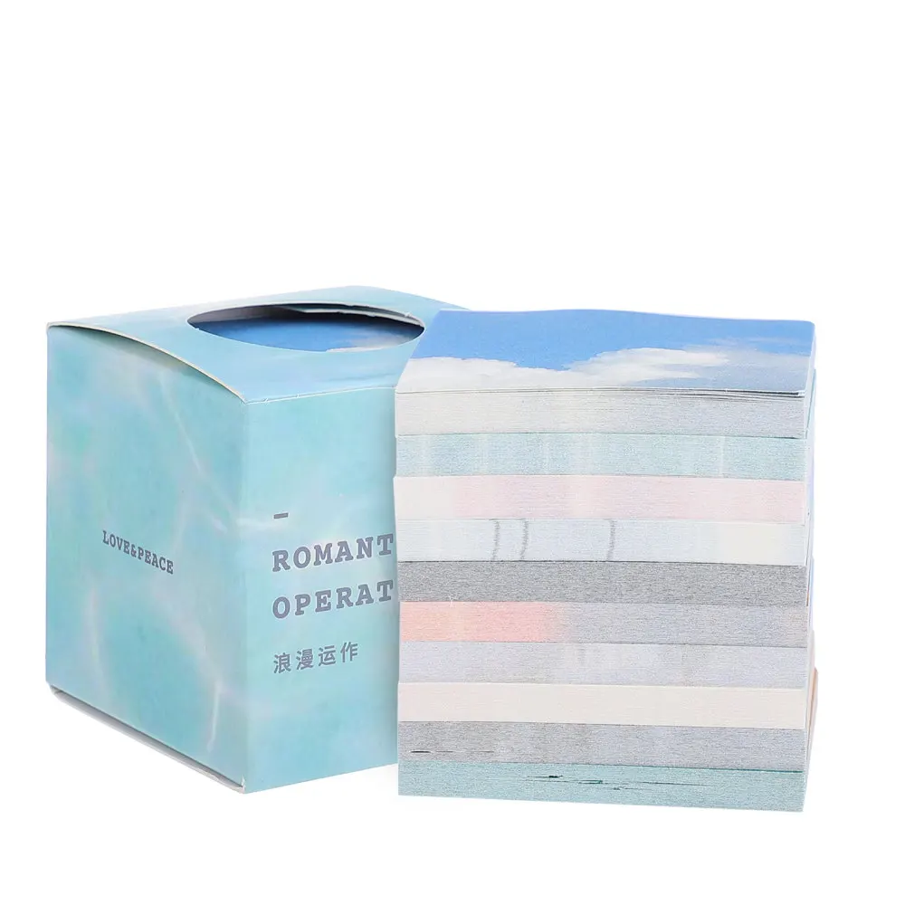 

1 Box Simple Note Hand Account Decorative Paper Box Note Backing Paper