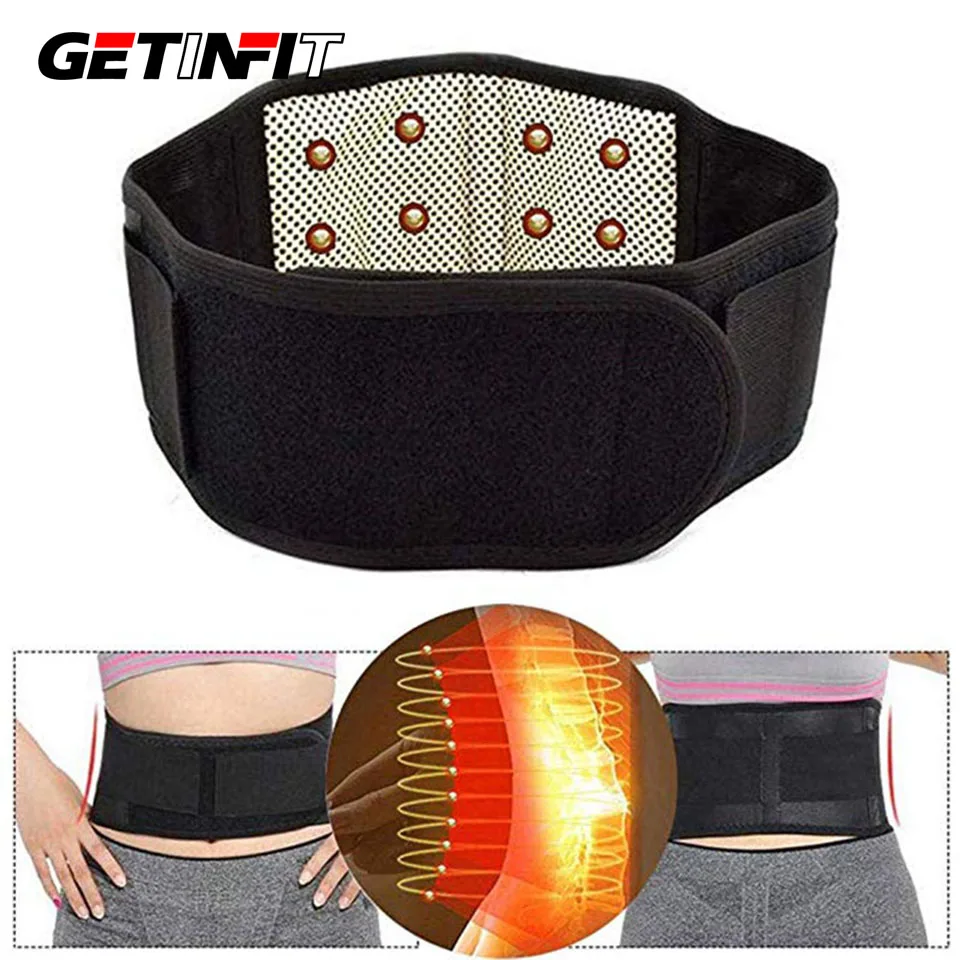 Турмалиновый Магнитный самонагревающийся пояс Getinfit для спины турмалиновый