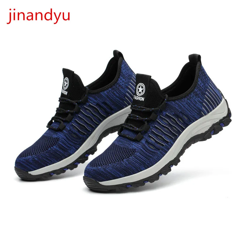 

Working Shoes Man Safety Steel Toe Shoes Anti Puncture Works Sneakers Breathable Fashion Indestructible Work Sefety Boots Male