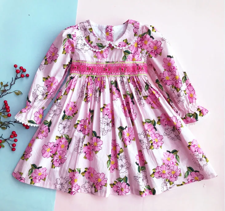 Новое модное осеннее платье со сборками для маленьких девочек принцессы в