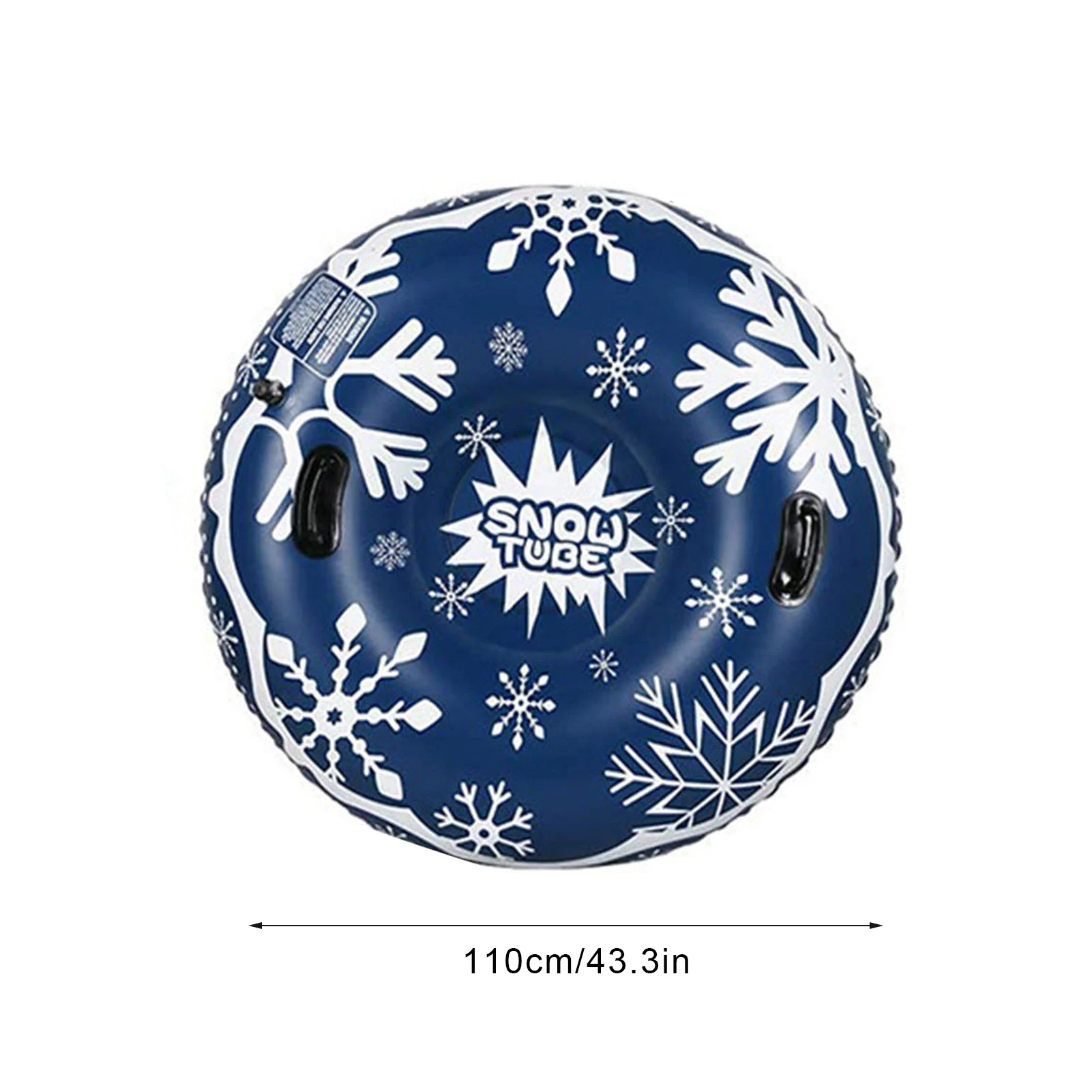 

43in Snow Tube With Handle Larger Thickened Inflatable Snow Sled Ski Circle Skiing Board For Skiing Equipments Snow Toys