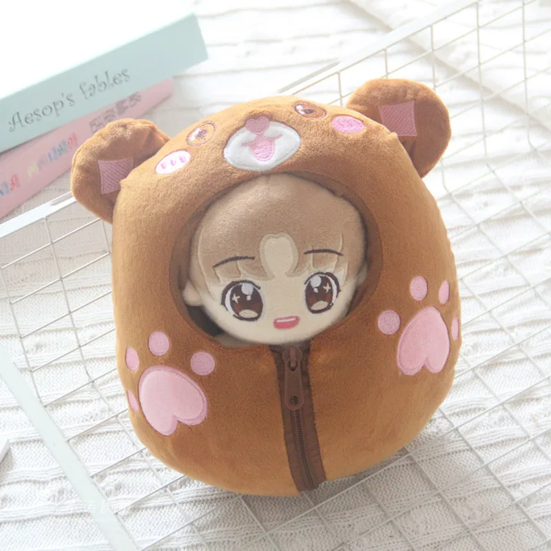 

20cm Star Idol Doll's Dark Brown Bear Sleeping Bag 20cm Star Idol Doll's Clothes Accessories(without Doll)