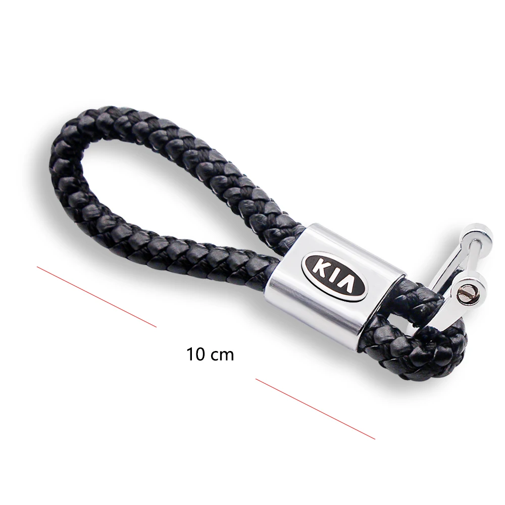 3D высококачественный металлический тканый Кожаный Автомобильный Брелок с