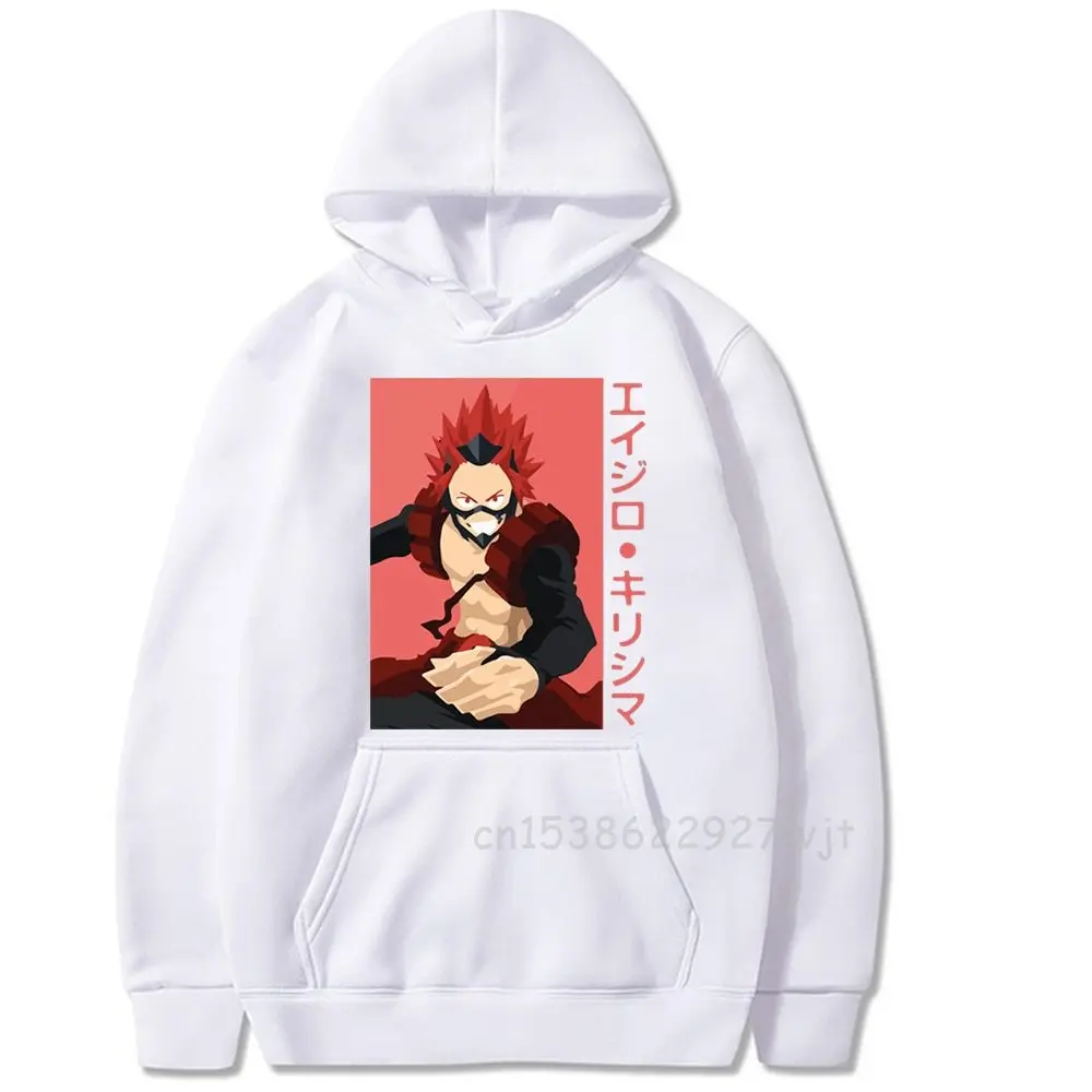 

Japanese Anime My Hero Academia Hoodies Winter Japan Eijiro Kirishima Sweatshirts Brand Streetwear Long Sleeve