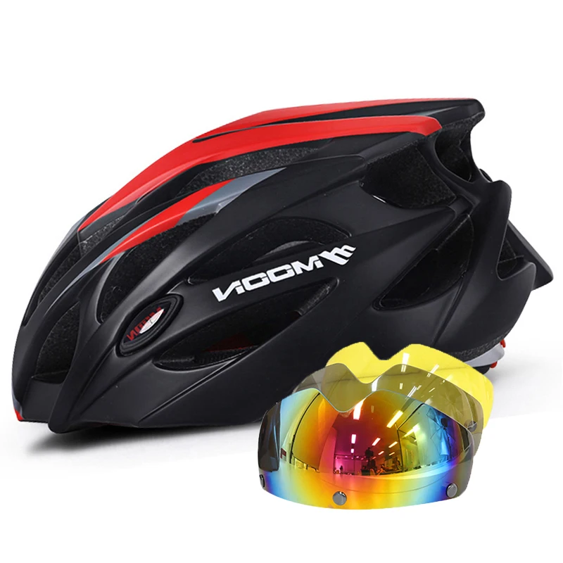 

MOON Magnetic Goggles Cycling Helmet Men Women Child In-mold MTB Mountain Road Bike Bicycle Helmet With Lens Casco Ciclismo