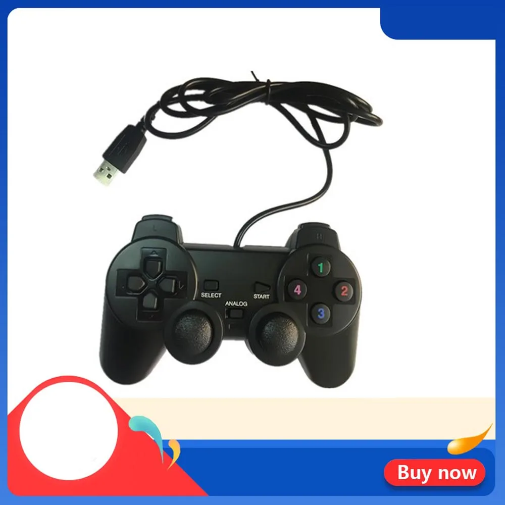 PS2 проводной USB черный геймпад джойстик игровой контроллер для