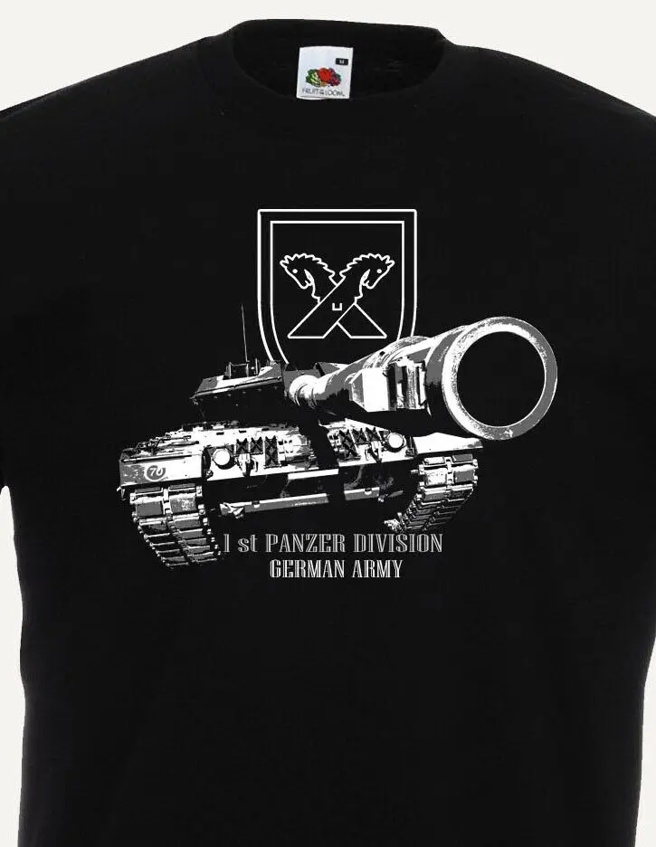 

Футболка немецкой армии с номером 1 Панцера, немецкая футболка с леопардовым принтом, модель 2019 года, модная футболка унисекс