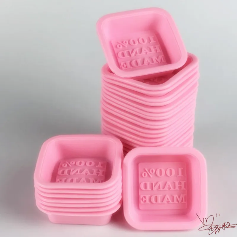 8pcs/set Silicone Round Oval Square Handmade Soap Making Mold Fondant Chocolate Cake Pudding Jelly Dessert Molds Baking Tools |