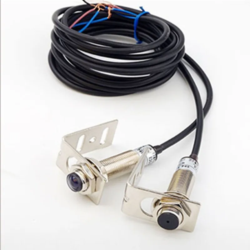 Лазер фотоэлектрический переключатель, видимый Красный светильник, сверхдальность, NPN M12JG-30N1 Лазер фотоэлектрический переключатель, видимый Красный светильник, сверхдальность, NPN M12JG-30N1