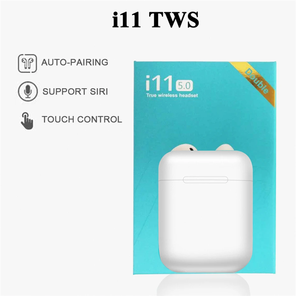 i11 TWS сенсорный ключ мини беспроводные наушники Bluetooth 5,0 гарнитура для Android Xiaomi Iphone PK i9s i20 i30 i60 i80 tws