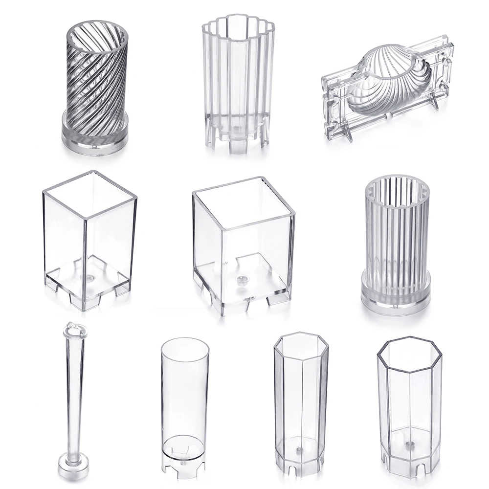 1 шт. шестигранный Пластик лампы в форме свечи формы форма для изготовления