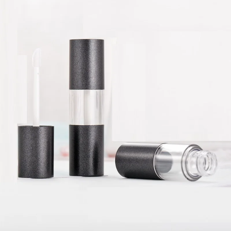 Пустые тюбики для блеска губ 8 мл круглые пластиковые прозрачные косметические