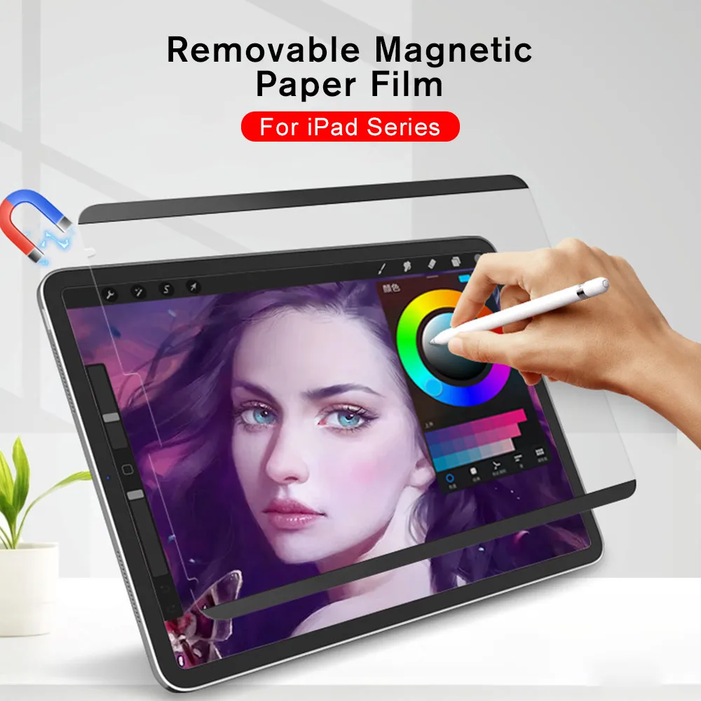 

Магнитная бумага как пленка для Apple Ipad Pro 12,9 11 10,5 9,7 дюймов 2021 2020 2019 2018 2017 Mini 4 5 9,7 Защитная пленка для экрана