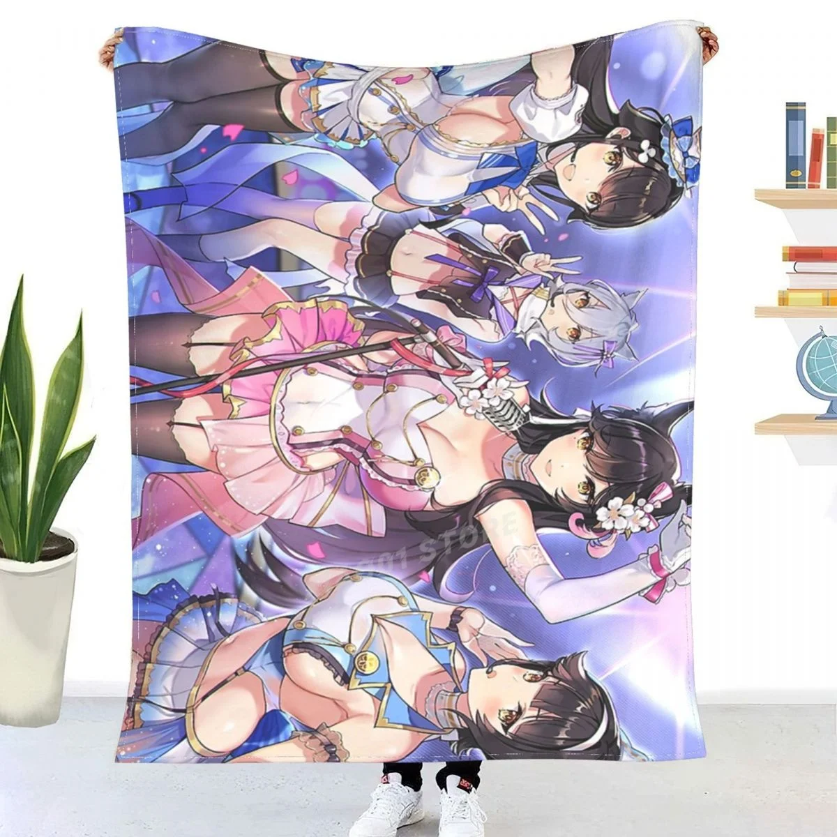 

All Characters Azur Lane Throw Blanket Sherpa Blanket Bedding soft Blankets
