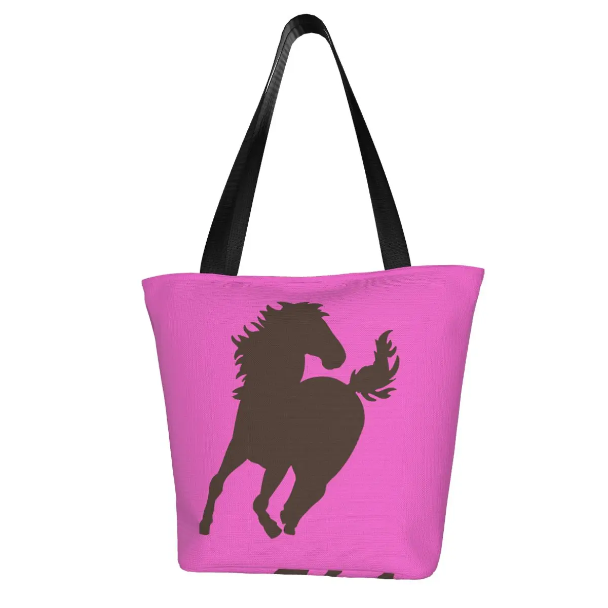 Horse Shopping Bag Aesthetic Cloth Outdoor Handbag Female Fashion Bags