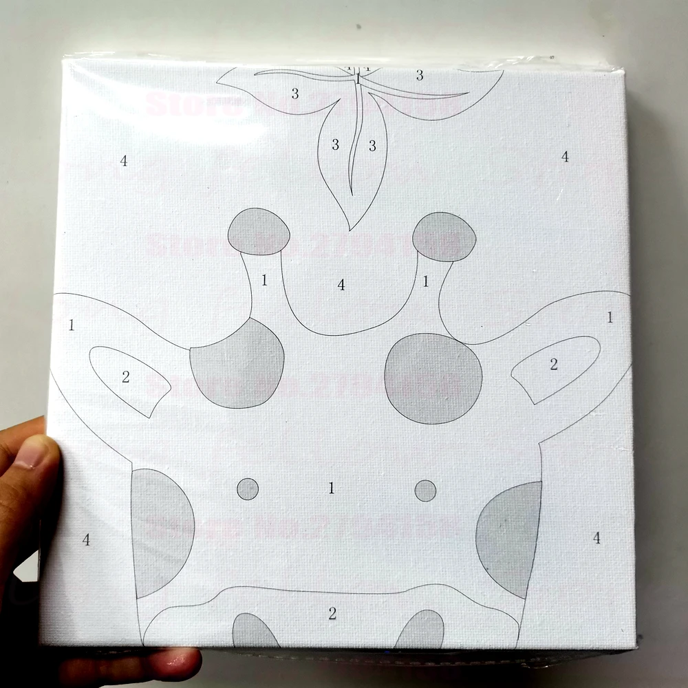 DIY картина по цифрам для детей простые раскраски номерам с рамкой детские подарки