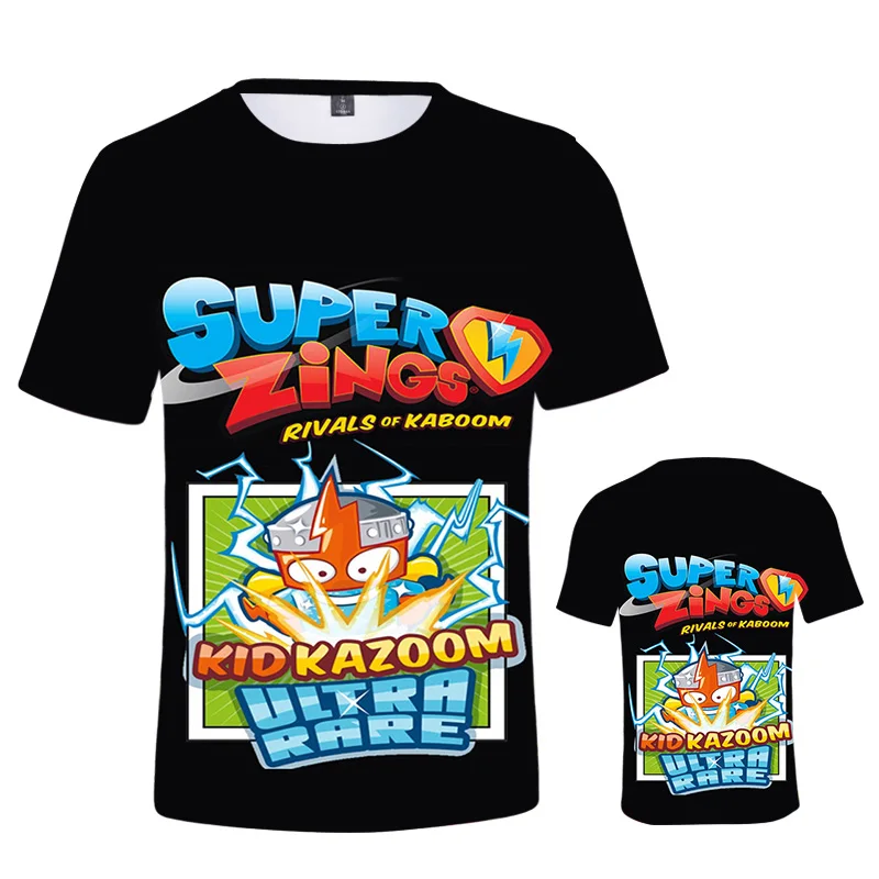 

Fashion Super Zings Children's Clothing Casual Short Sleeves boys Girls T-shirt Cotton Superzings TShirts Kids Tee Tops 2-14Y