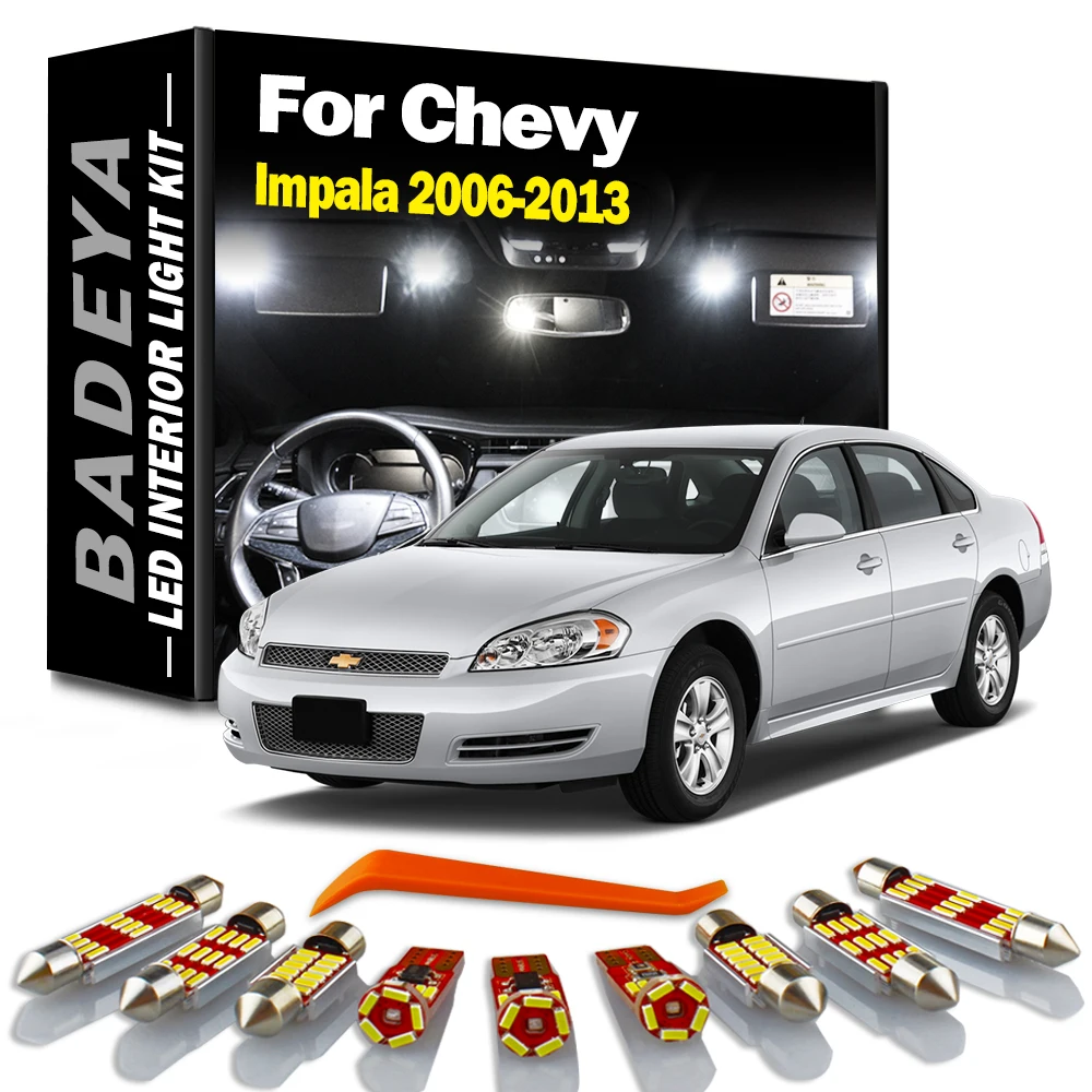 

Светодиодная лампа BADEYA 12 шт. для Chevrolet Chevy Impala 2006 2007 2008 2009 2010 2011 2012 2013