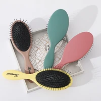 matte airbag comb anti static haircare scalp detangling hair brush styling tool women men salon styling tool barber accessories
