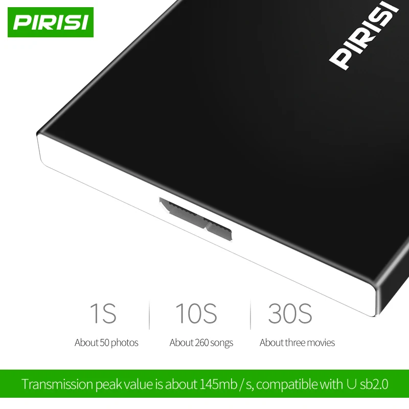 Портативный внешний жесткий диск PIRISI usb 500 для пк и Mac 1 ТБ 320 гб 250 160 | Компьютеры