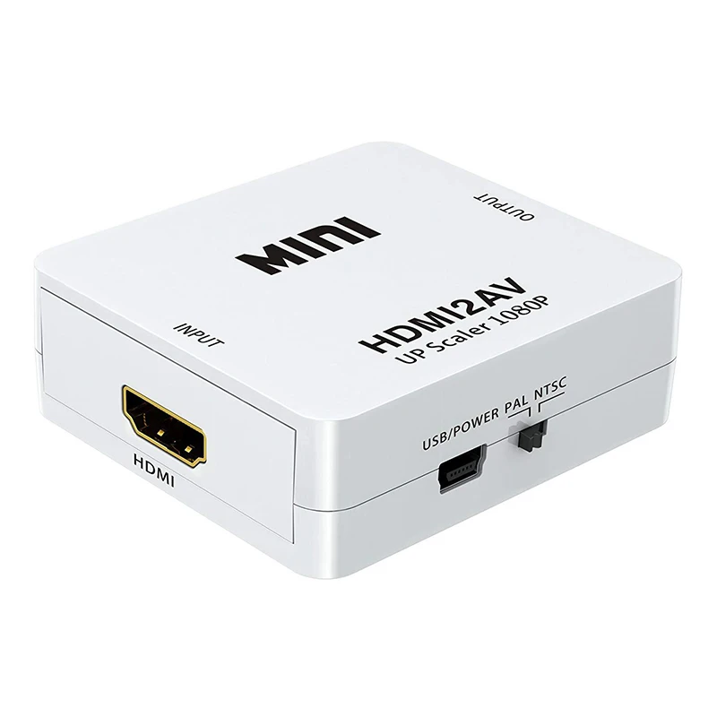 Felkin HDMI К AV адаптер Делителя Частоты HD видео конвертер коробка к RCA AV/CVSB L/R 1080P HDMI2AV