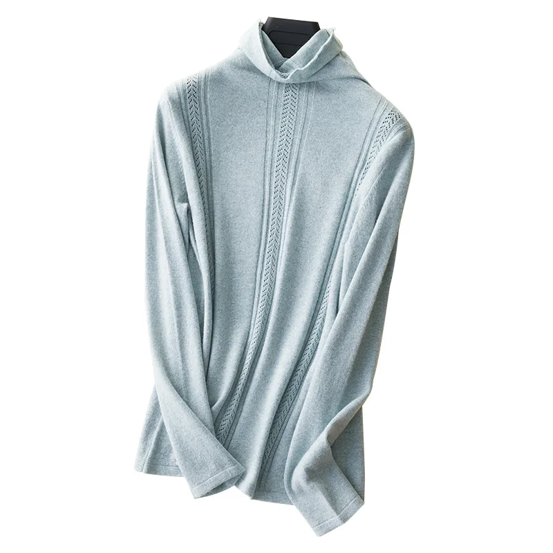 BELIARST Autumn and Winter New Pile of Cashmere Sweater Women's Pullover Sweater Was Thin Hollow Knit Bottoming Sweater