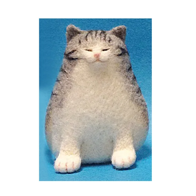 Япония DIY ручной работы lover Cat Kitty шерсть иглы для валяния комплект Модные украшения дома иглы Feltro животных - Цвет: A0223