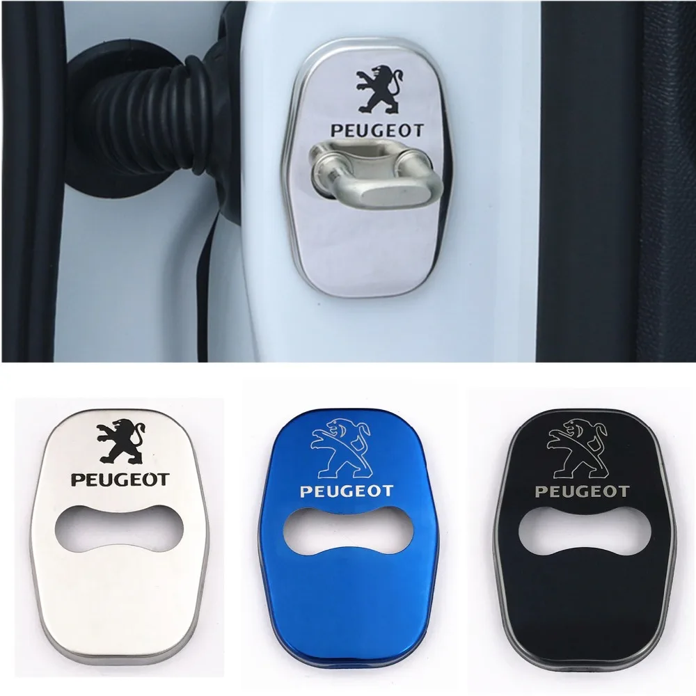 Чехол из нержавеющей стали для Peugeot 208 308 408 508 2008 3008|Защитный корпус дверного замка|