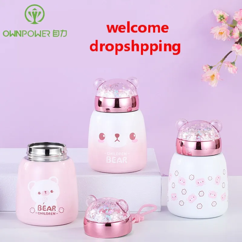 Мини термос OWNPOWER 400 мл кофейная вакуумная фляжка бутылка для воды из нержавеющей