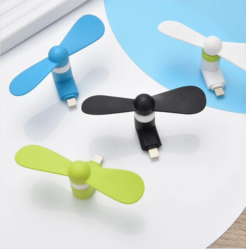 USB мини вентилятор Интерфейс вентиляторы яркой летней для Мобильный телефон