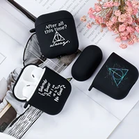 harrys potters black cover for apple airpods 2 1 airpods pro case wireless earphone accessories soft silicone cover funda coque