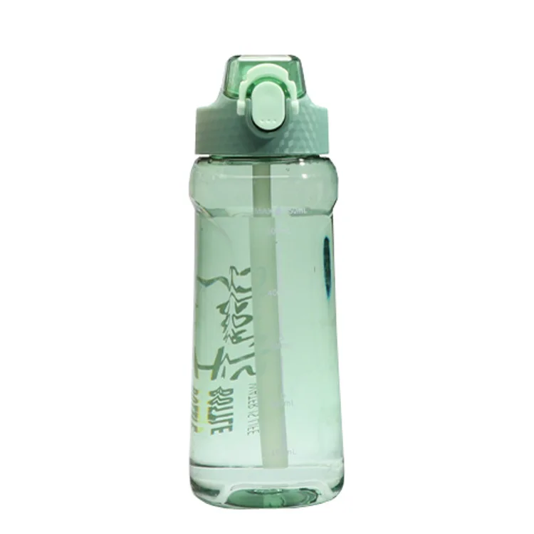 

Large-capacity Water Cup With Scale Female Portable Plastic Waist Fitness Sports Space Straw Cup For Men