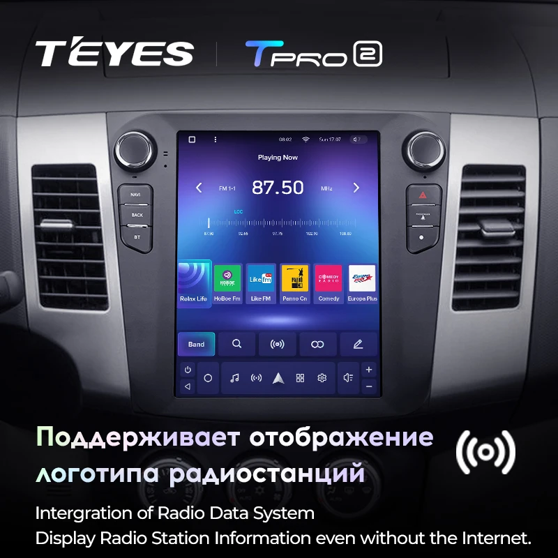 TEYES TPRO 2 Штатная магнитола For Мицубиси Аутлендер CW0W Ситроен Си-Кроссер Пежо 4007