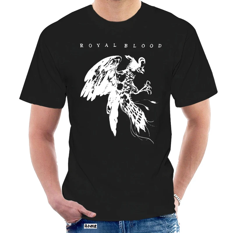 

funny t shirts Men Funny T-shirt Fashion Summer T-shirt Royal Blood Men's Bird Printed T-shirt Black @048676