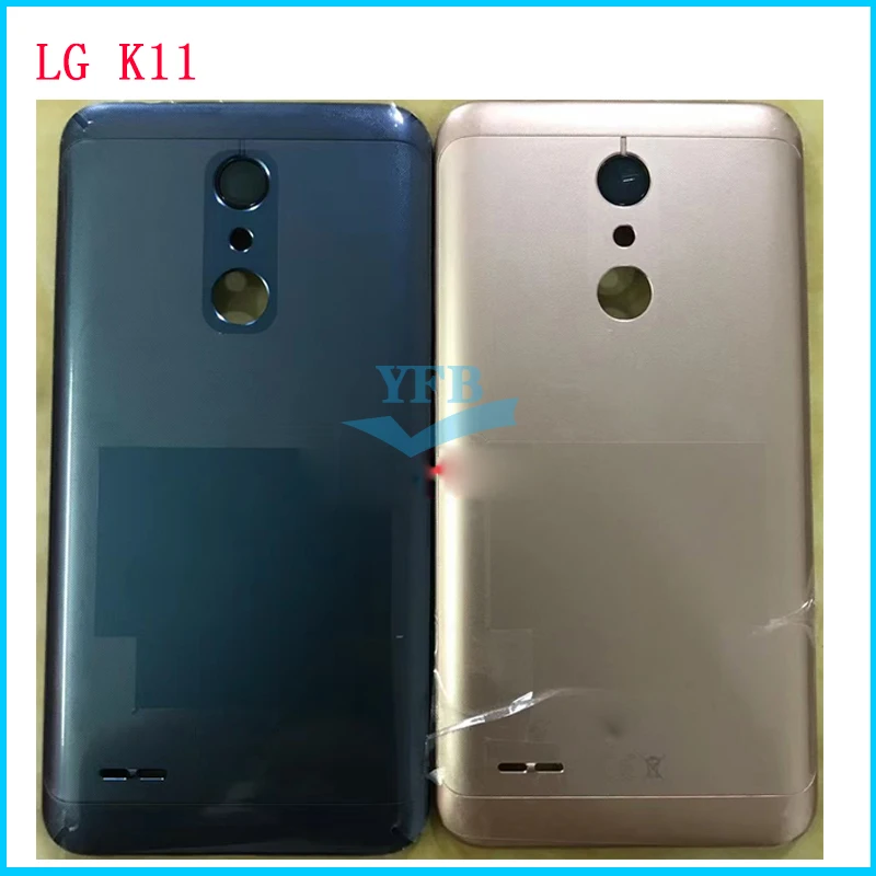 10 шт./лот для LG k11 + LMX410 LMX410BCW корпус аккумуляторная крышка задняя Корпус дверь K11 Plus