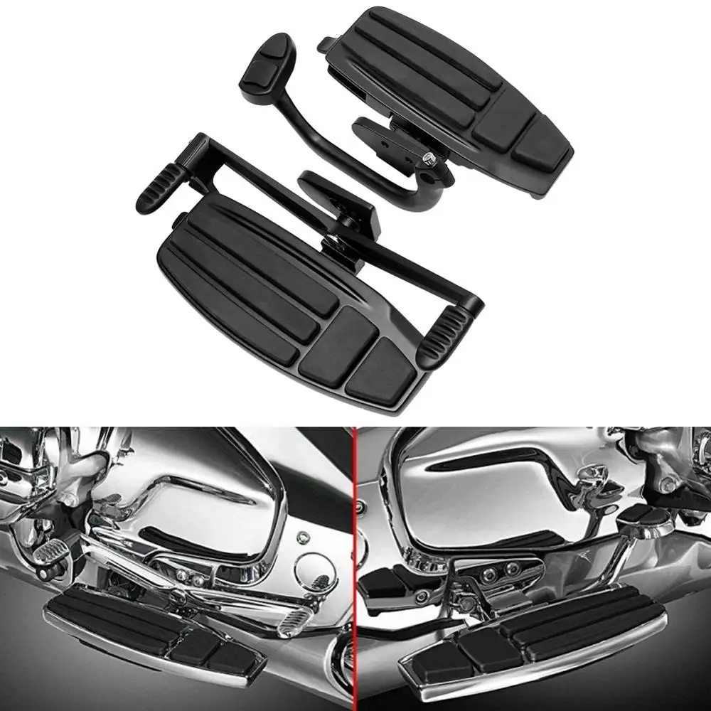 Мотоцикл черный драйвер подножки кафе гонщик для Honda Goldwing GL1800 &amp F6B 01-17 Валькирия