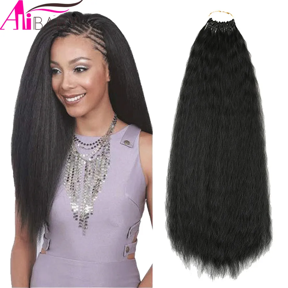 20 дюймов синтетические мягкие прямые вязаные крючком волосы Yaki накладные с